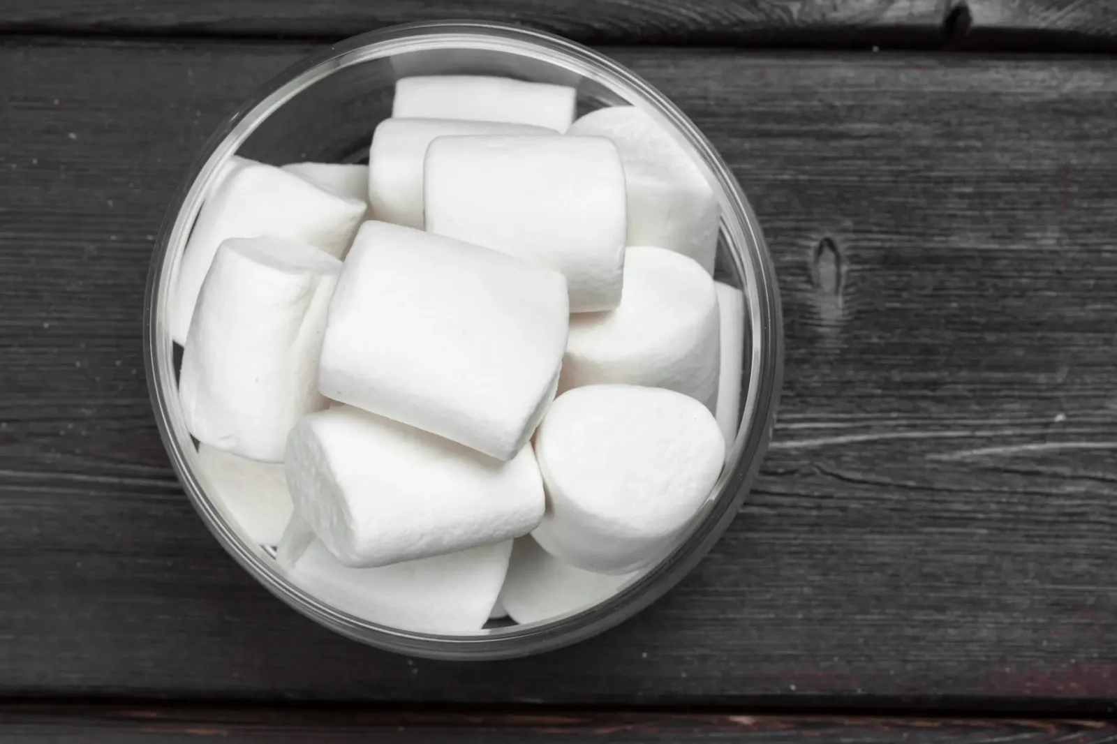 Marshmallows in a jar, a creative close-up