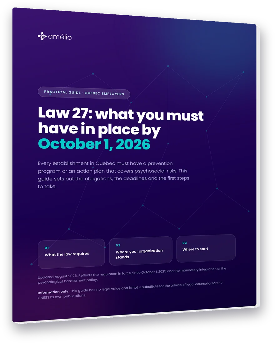 Cover of the practical Law 27 guide for Quebec employers, free to download